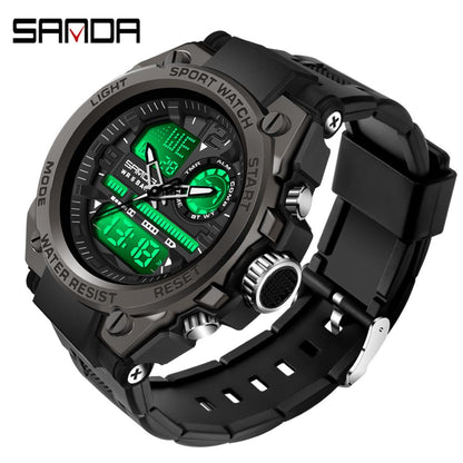 Sanda 6023 Military Sports Premium Multifunctional Men's Watch