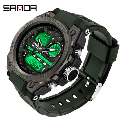 Sanda 6023 Military Sports Premium Multifunctional Men's Watch