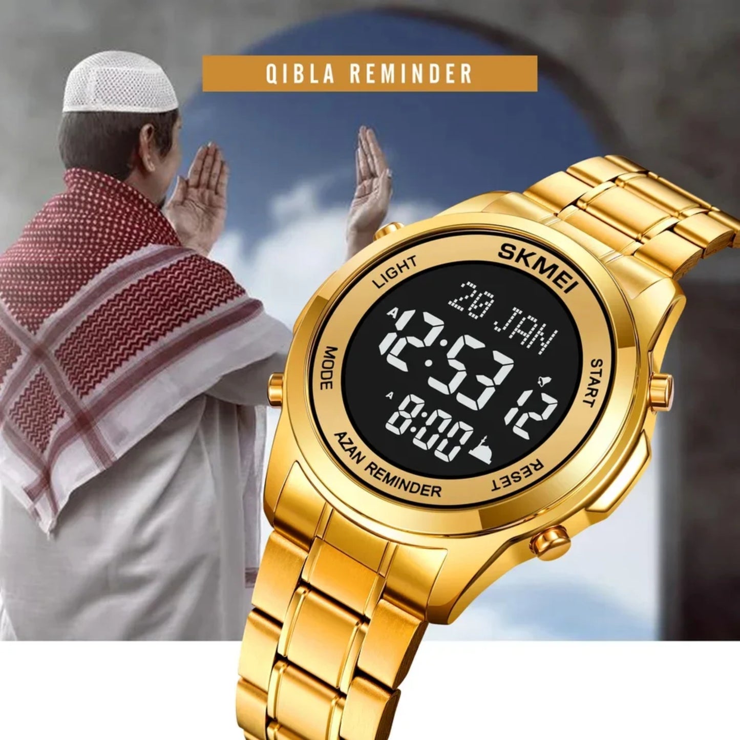 Skmei 1861 Azan Qibla Islamic Watch