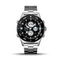 SKMEI 2205 Dual Time Stainless Steel Men's Watch