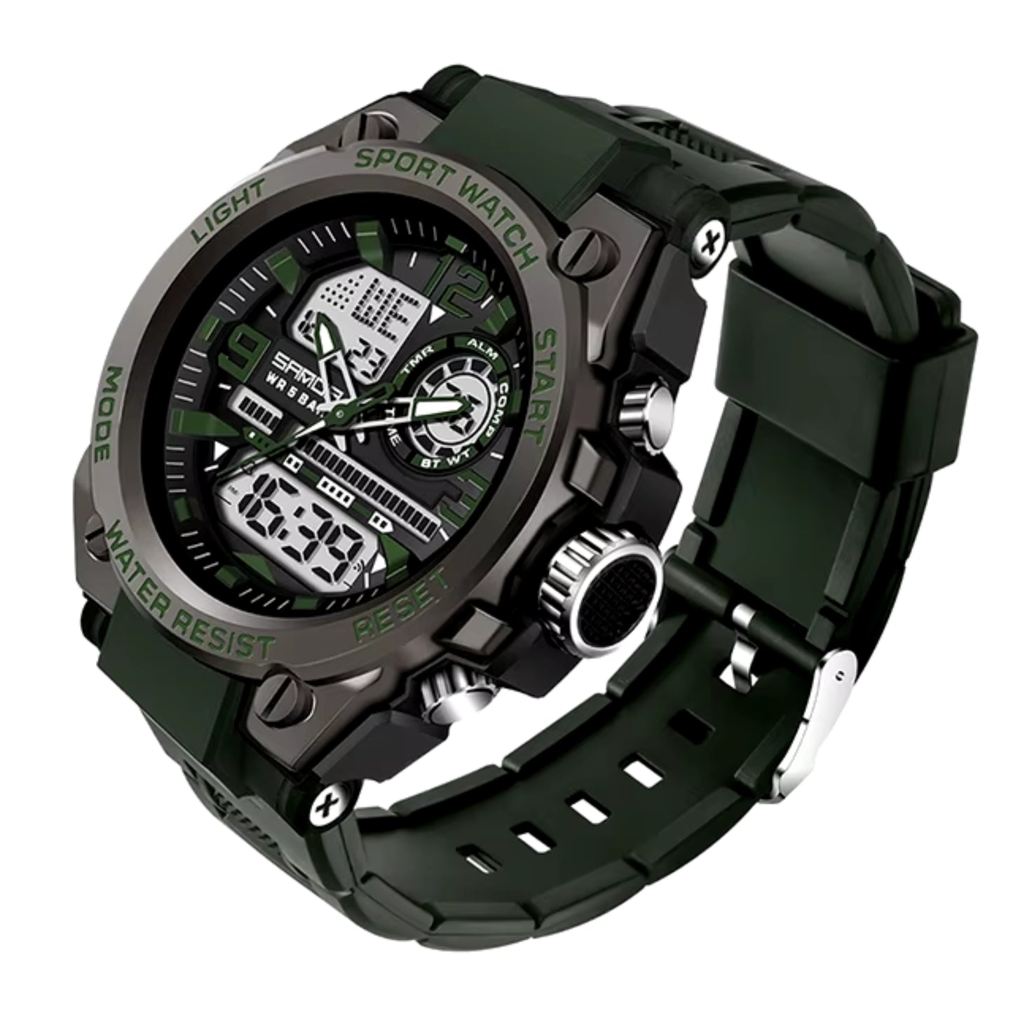 Sanda 6023 Military Sports Premium Multifunctional Men's Watch