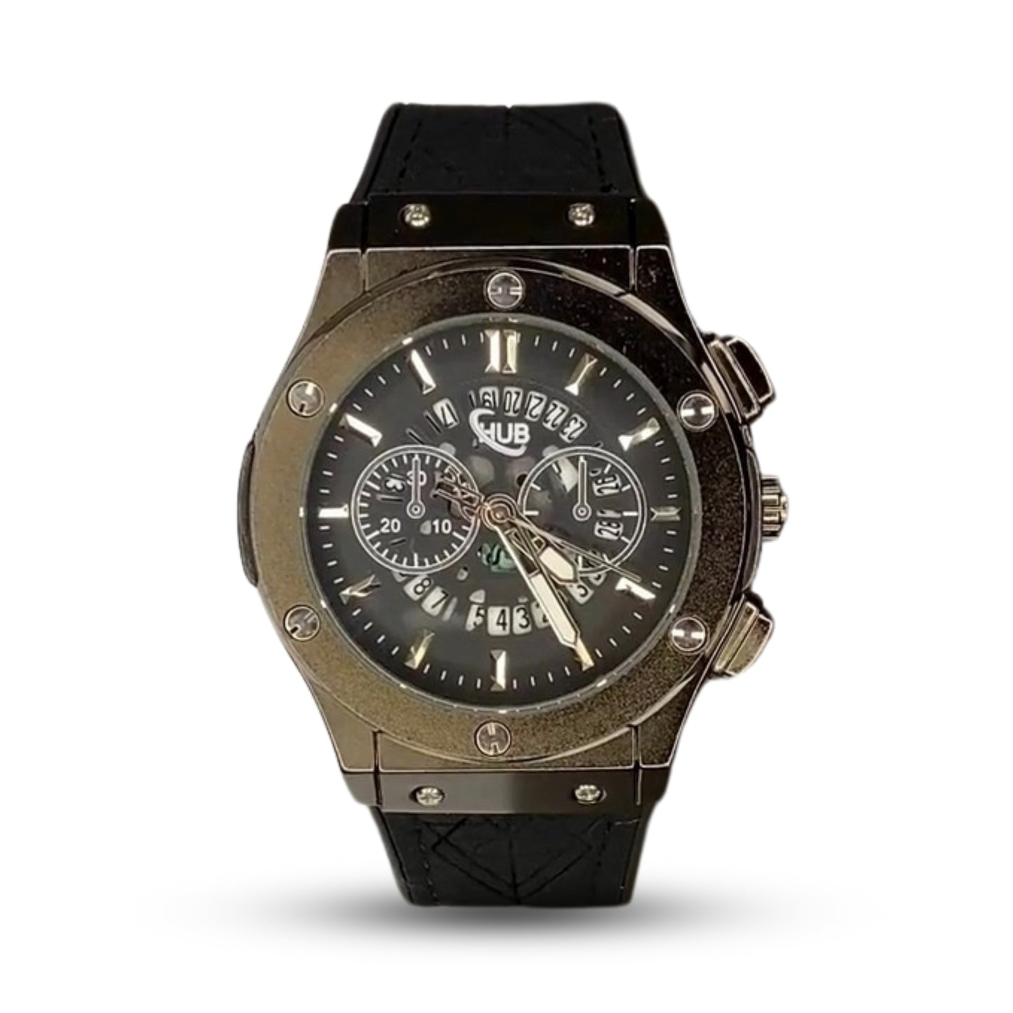 Hub Skeleton Dial Deployant Lock Men's Watch