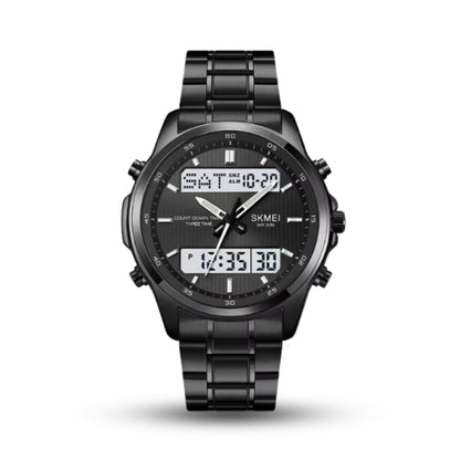 Skemi Dual Time Stainless Steel Men's Watch