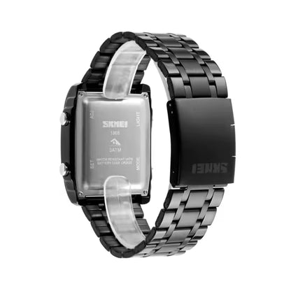 Skemi Dual Time Stainless Steel Men's Watch