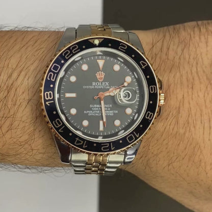 Rolex-GMT Rotating Bezel Men's Watch